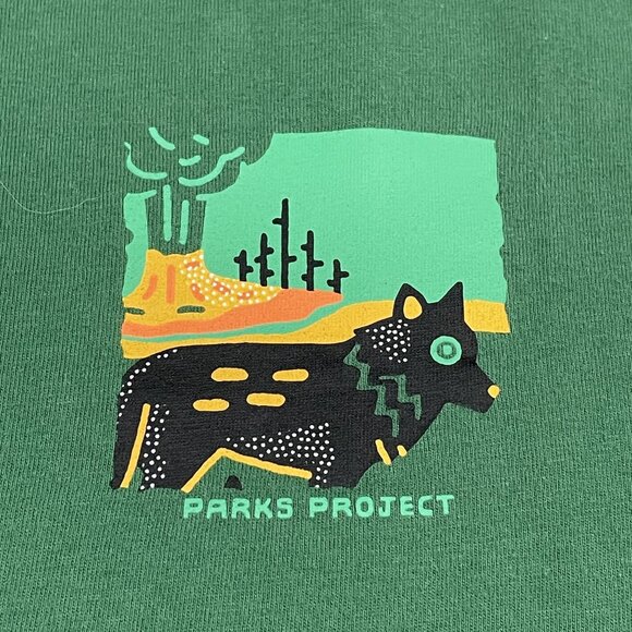 Parks Project Yellowstone T-Shirt Mens XL Green National Park Tee - Picture 5 of 6